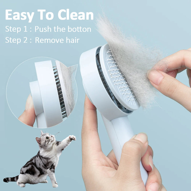 Pet Needle Comb Hair Remover Brush Cat Pet Comb Self Cleaning Massage Brushes Grooming Supplies