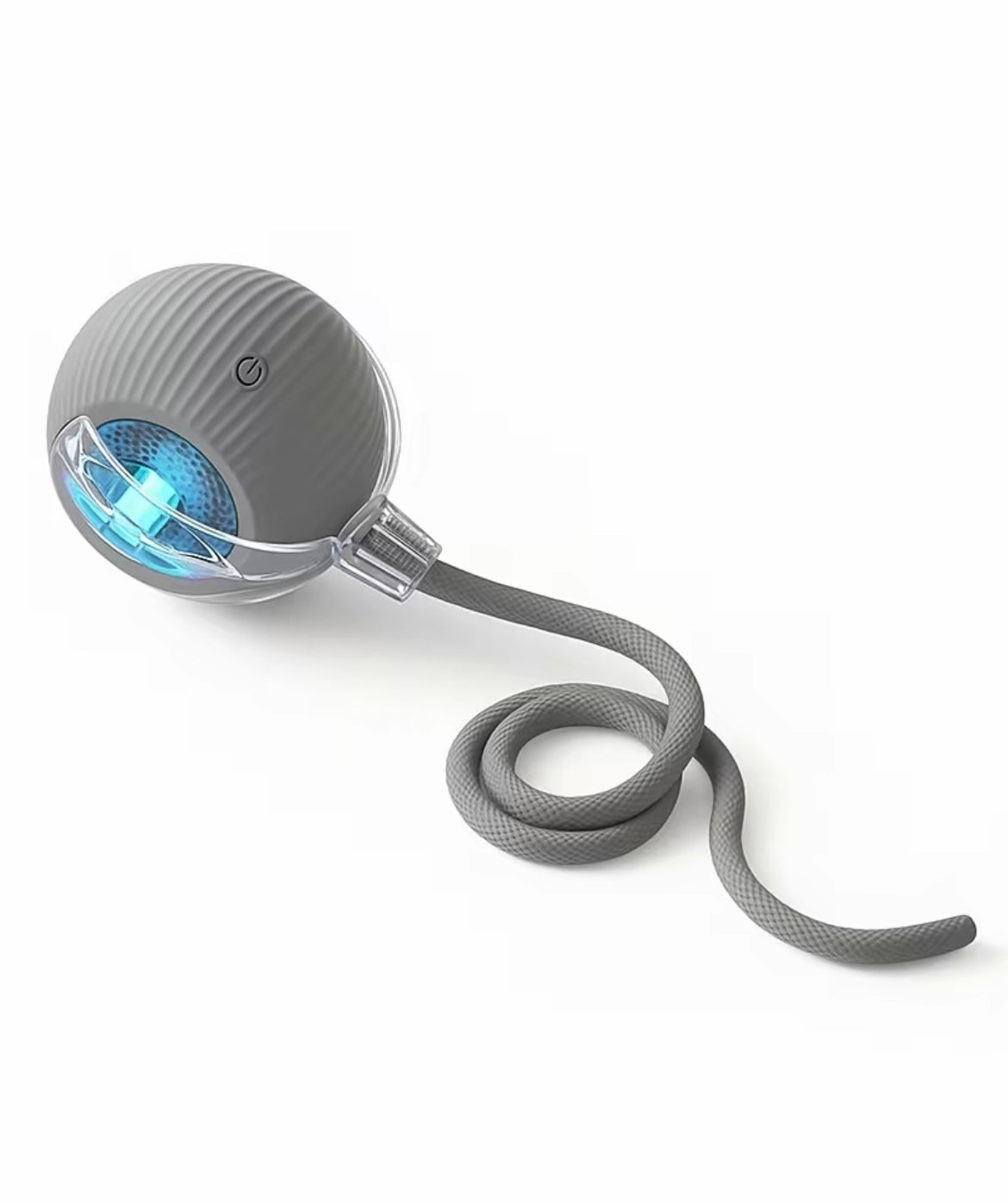 Smart Interactive Cat Toy Ball with Tail – USB Rechargeable, Motion Sensor, LED Light, and Dual Play Modes