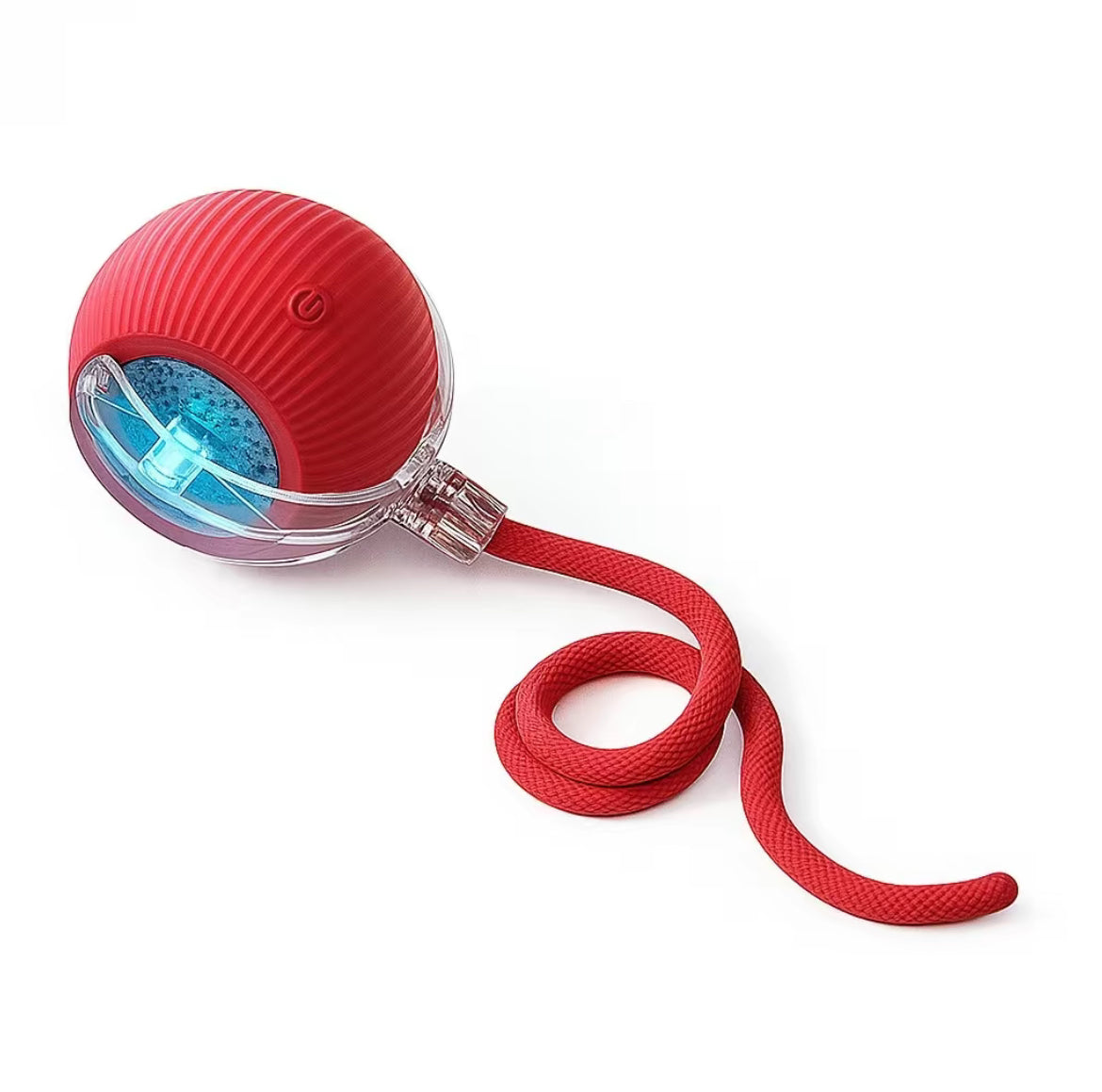 Smart Interactive Cat Toy Ball with Tail – USB Rechargeable, Motion Sensor, LED Light, and Dual Play Modes