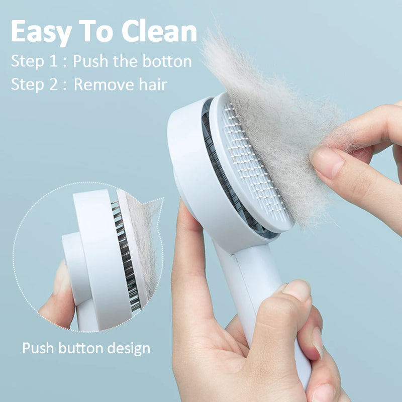 Pet Needle Comb Hair Remover Brush Cat Pet Comb Self Cleaning Massage Brushes Grooming Supplies